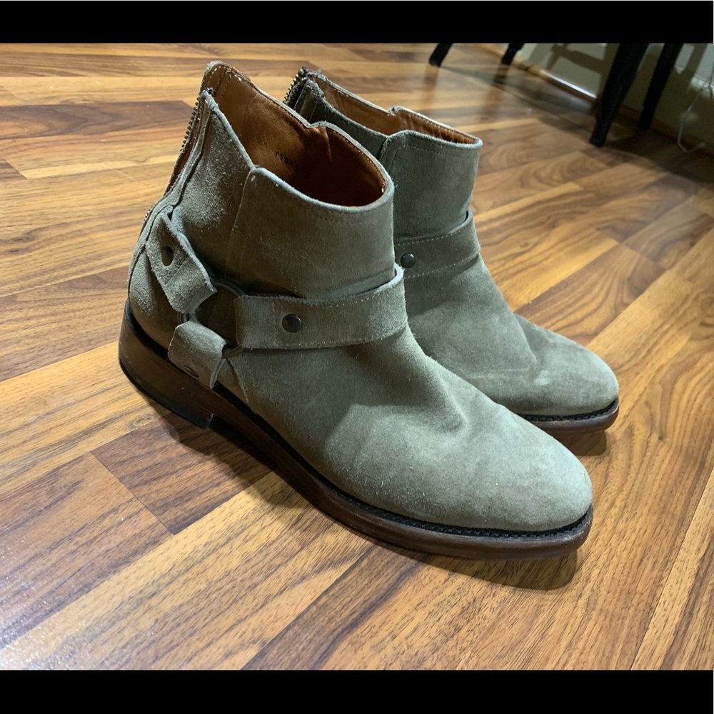 Frye — Weston Harness Boot, Light Grey